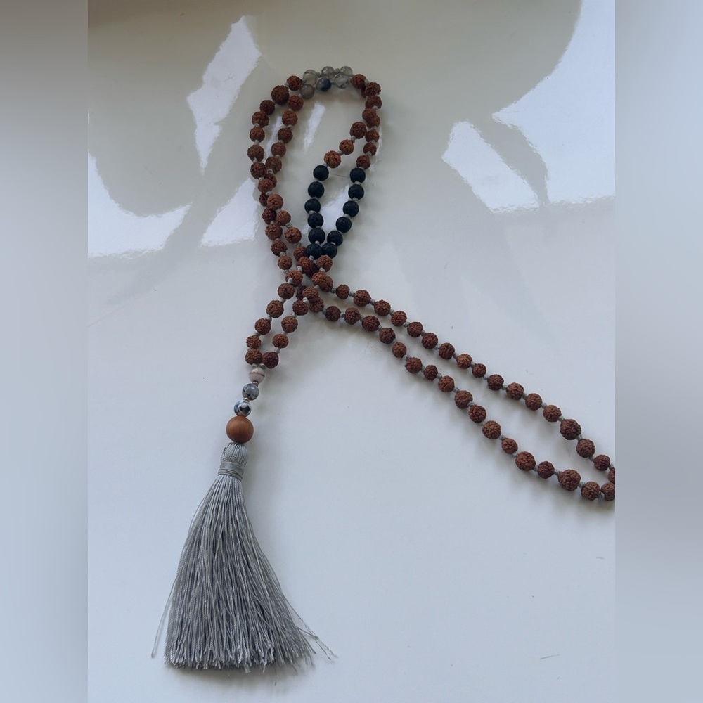 Elegant Mala Beaded Necklace